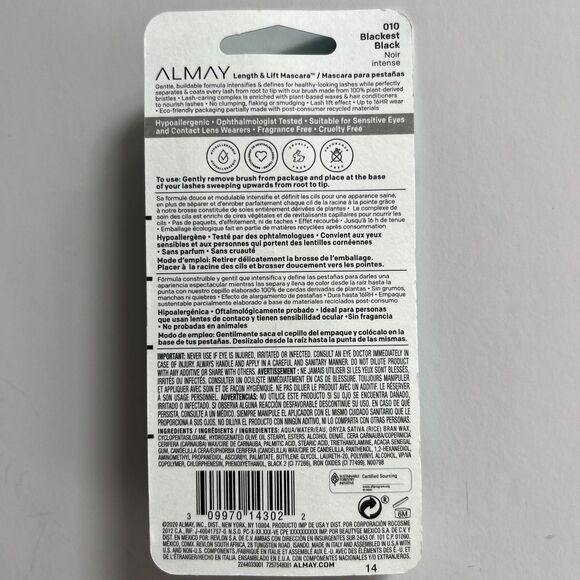 Almay Length & Lift Mascara - Blackest Black NIB/NWT - Picture 4 of 4